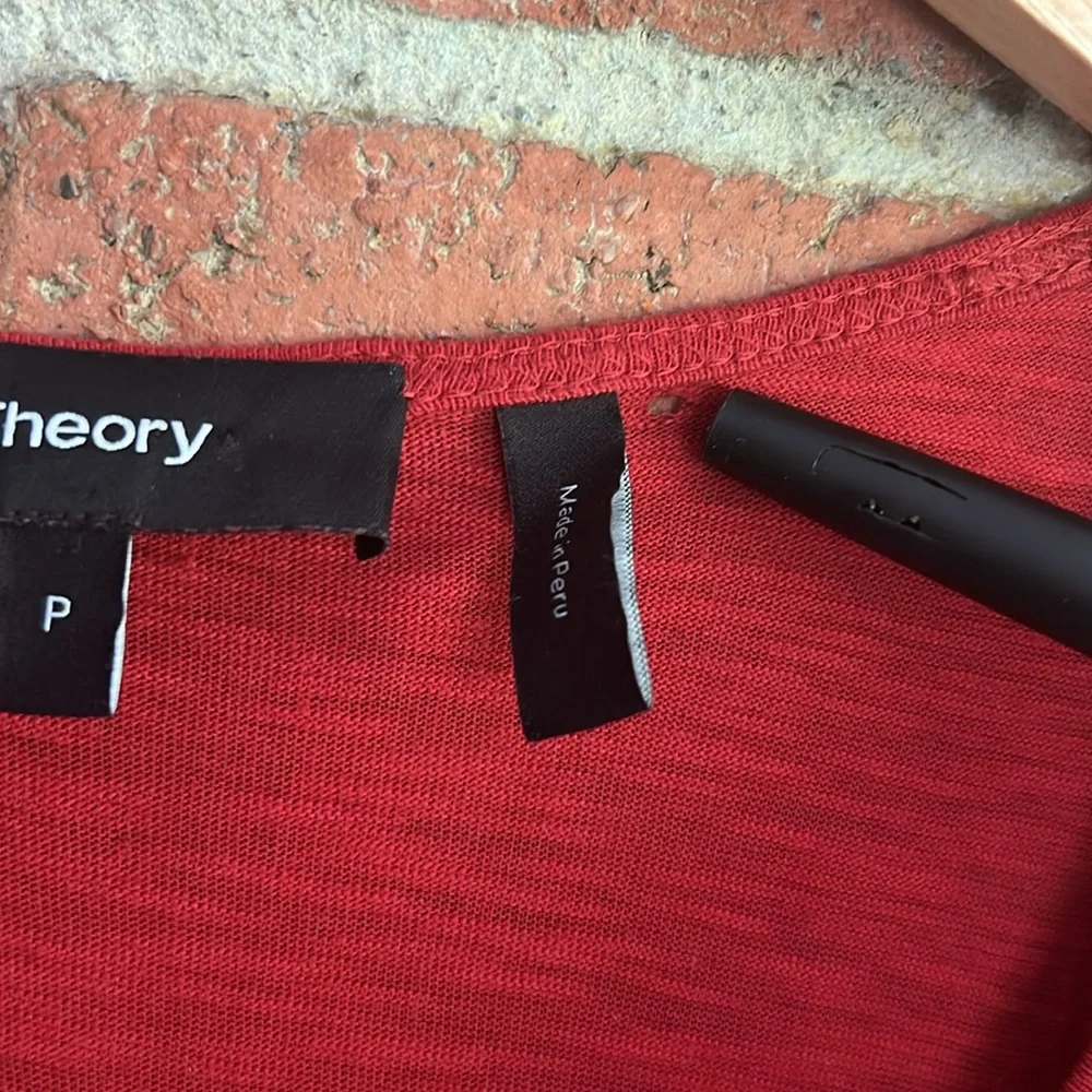 Theory Red Sleeveless Scoop Neck Maxi Sundress - Picture 6 of 7